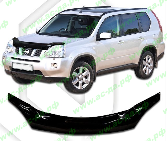 номер длинного дефлектор капота nissan x-trail 2007-н.в.